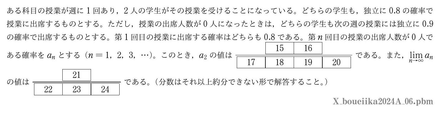 2024年度 第６問　